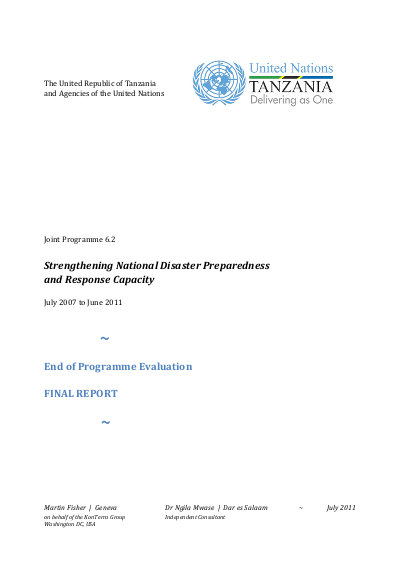 2011 tanzania tz jp6 2 evaluation final report png