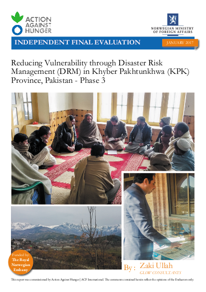 Reducing vulnerability through Disaster Risk Management (DRM) in Khyber ...