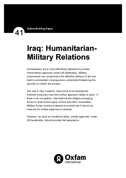 48 bp41 iraq humanitarian military relations 010303 en png