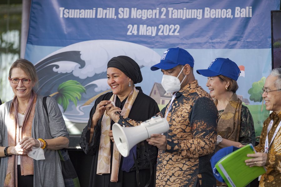 School Tsunami Preparedness Activity in Bali