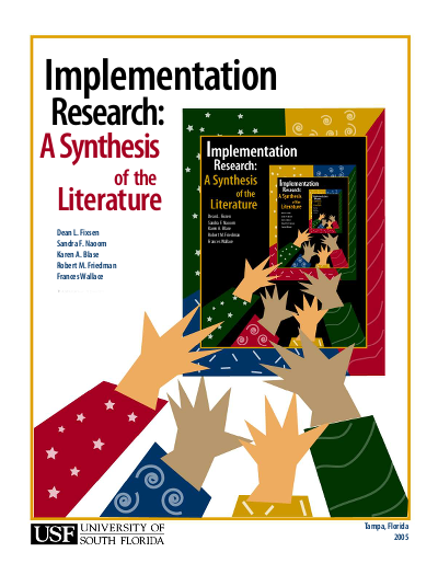 %5Bfixsen et al 2005%5D implementation research a synthesis of the literature png