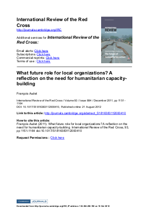 7431~v~what future role for local organizations a reflection on the need for humanitarian capacitybuilding png
