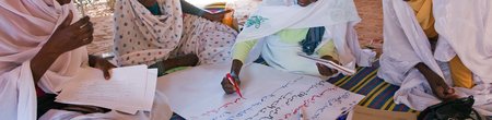 Women attend the Open Day Workshop on Women, Peace and Security in Malha, North Darfur