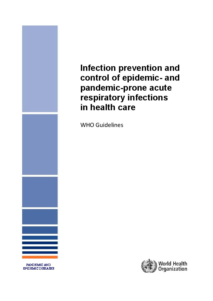 Infection prevention and control of epidemic- and pandemic-prone acute ...