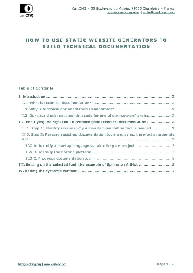 How-to use static website generators to build technical documentation ...