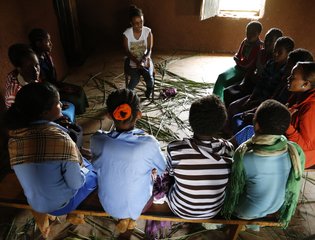 DFID - girls talking SOHS mailout