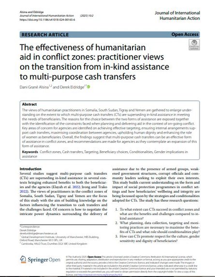 Effectiveness of humanitarian aid thumbnail