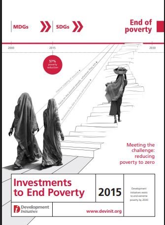Investments to end poverty 2015 cover