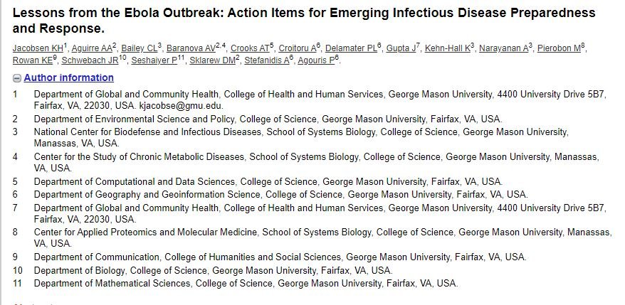 Lessons from the Ebola outbreak: action items for emerging infectious ...