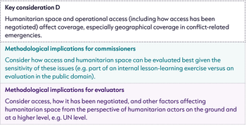 Methodological Implications - Coverage and inclusion D