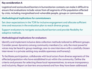 Methodological Implications - Priority themes 1A