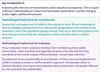 Methodological Implications - Relevance A