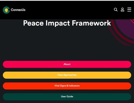 Peace impact framework
