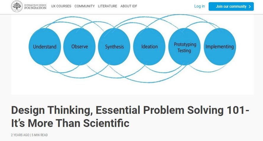 Design thinking, essential problem solving 101 – It’s more than ...