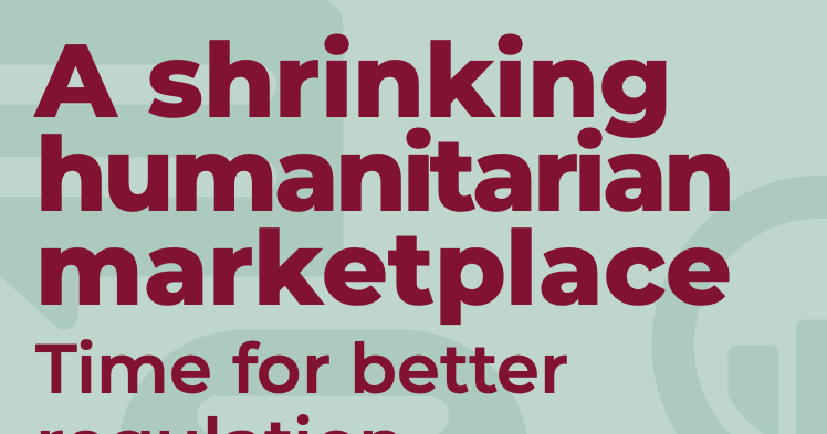 A shrinking humanitarian marketplace | ALNAP