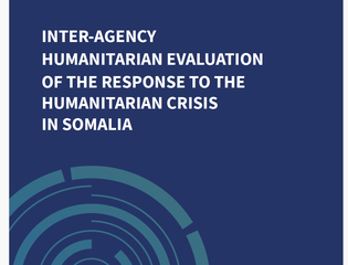Inter-Agency Humanitarian Evaluation of the Response to the Humanitarian Crisis in Somalia