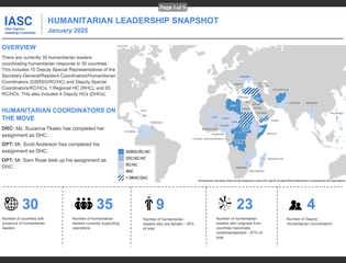 Humanitarian Leadership Snapshot January 2025