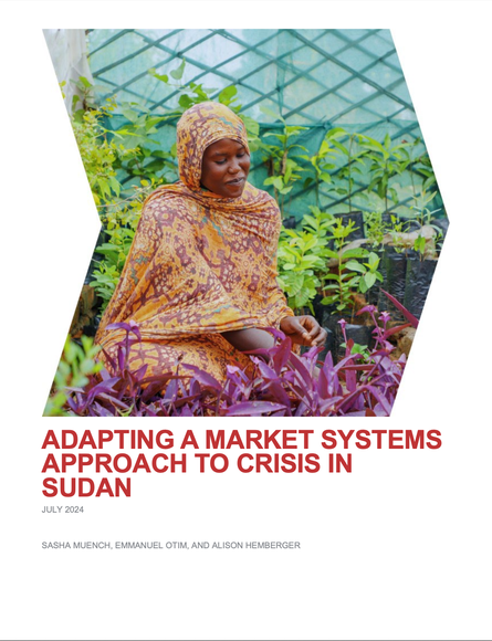 Adapting a market systems approach to crisis in Sudan