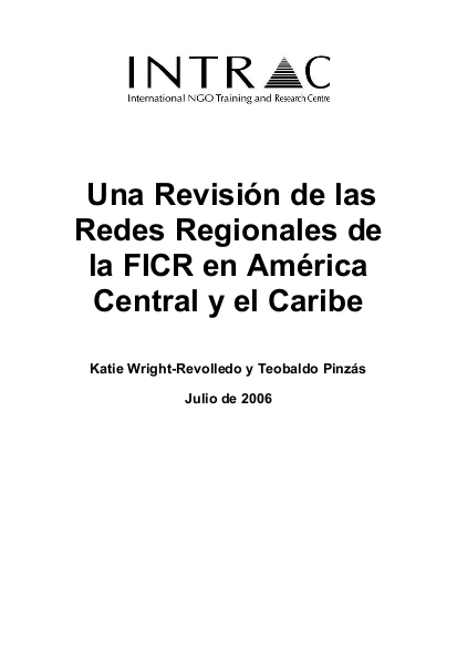 A review of ifrc regional networks in central america and the caribbean png