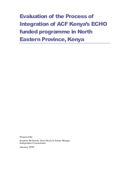 Acf process of integration nep kenya evaluation final png