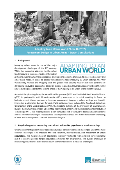 Adapting to an urban world phase ii expert consultations png