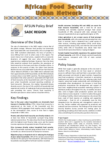 Afsun policy briefs region%2C 26 may 2009 png