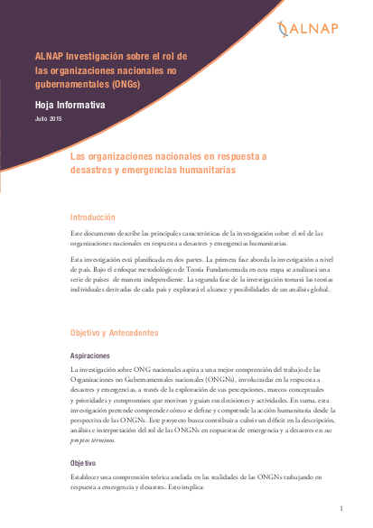 Alnap hoja informativa ong nacionales png