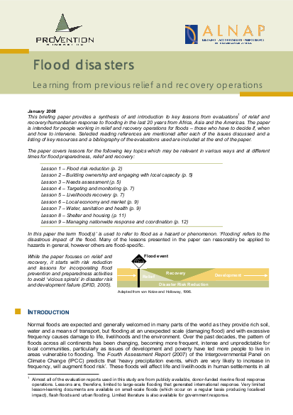 Alnap provention flood lessons png