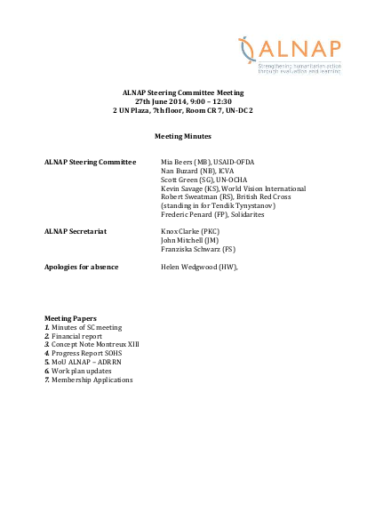 Alnap steering committe minutes 27 06 14 png
