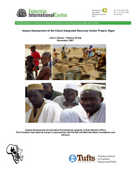 Burns suji %282007%29 impact assessment chical integrated recovery action project niger png