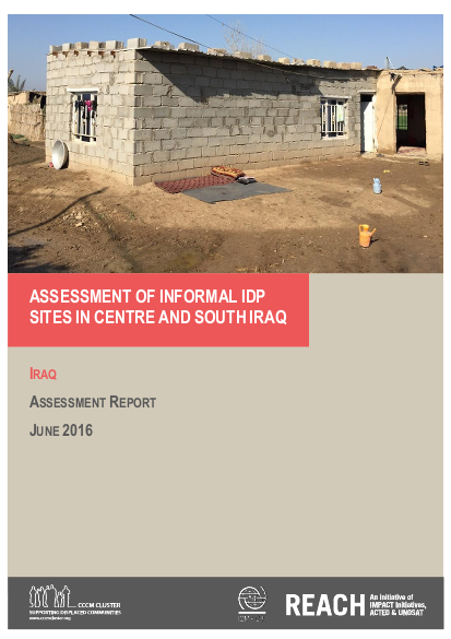 Cccm reach iraq informal idp site assessment june 2016 png