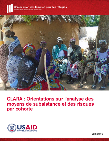 Clara livelihoods gender guidance 2016 french png