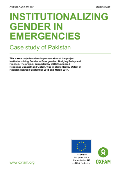 Cs institutionalizing gender in emergencies pakistan 010317 en png