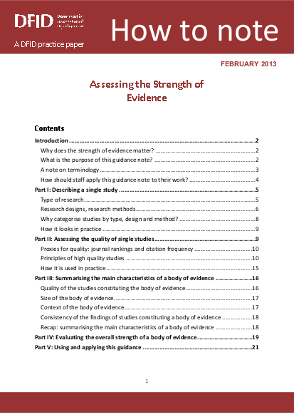 Dfid htn strength of evidence png