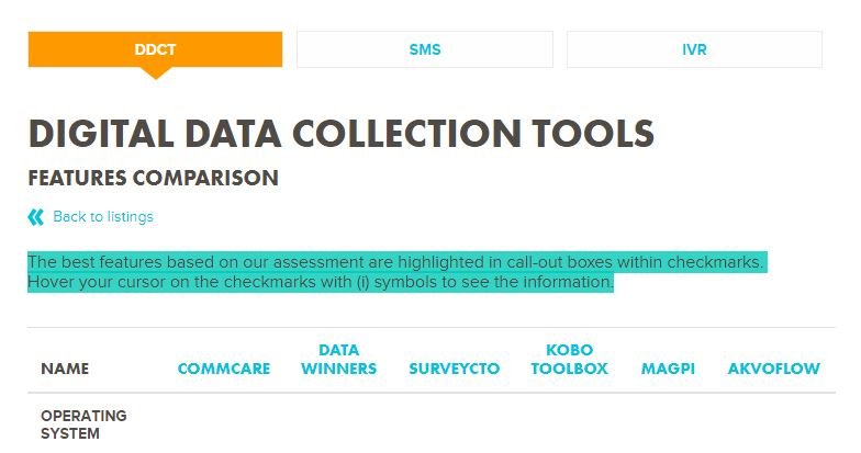 Digital data collection tools | ALNAP
