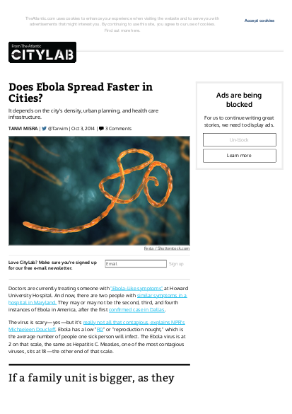 Does ebola spread faster in cities citylab png