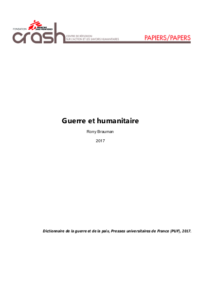 E2ca rb 2017 guerre et humanitaire puf png