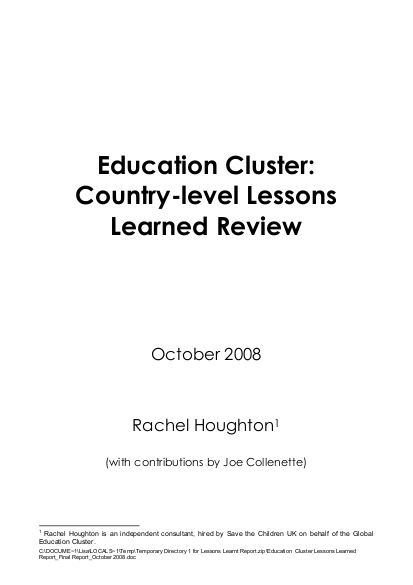 Ec country level lessons learned review oct 2008 png