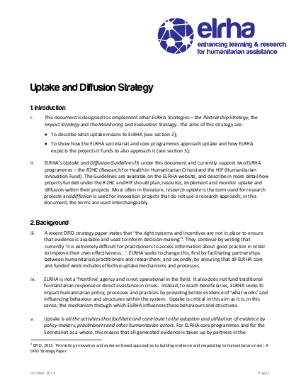 Elrha uptake diffusion strategy 2014 2016 png