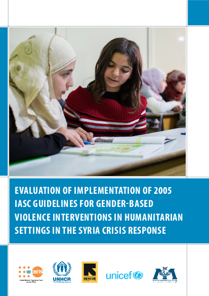 Evaluation of implementation of 2005 iasc guidelines gender based violence png