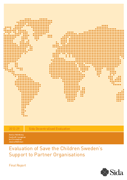 Evaluation of save the children swedens support to partner organisations 3418 png