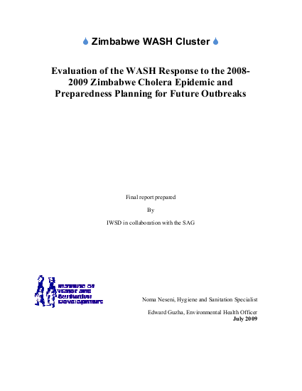 Evaluation of the wash cluster cholera response 1  png