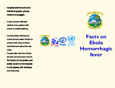 Facts on ebola liberia png