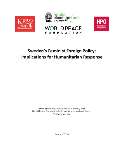 Feminist foreign policy humanitarian response png