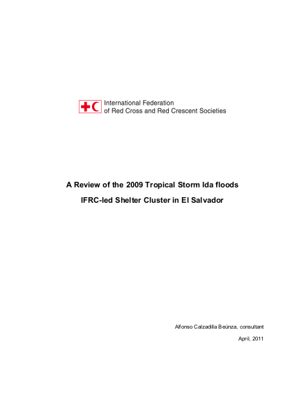 Final report el salvador 2009 cluster review png