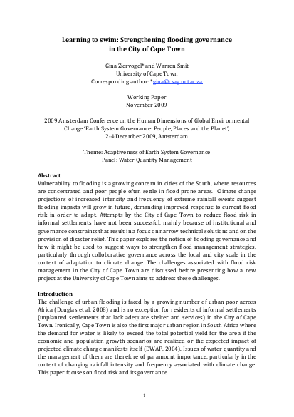 Flooding governance in ct conference paper ziervogel smit nov 2009 png