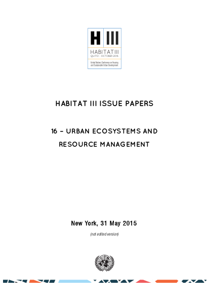 Habitat iii issue paper 16 urban ecosystem and resource management png