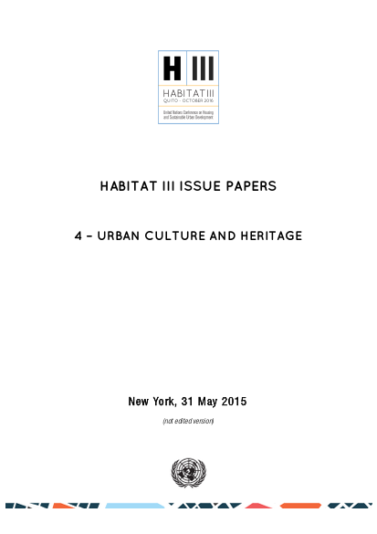 Habitat iii issue paper 4 urban culture and heritage png