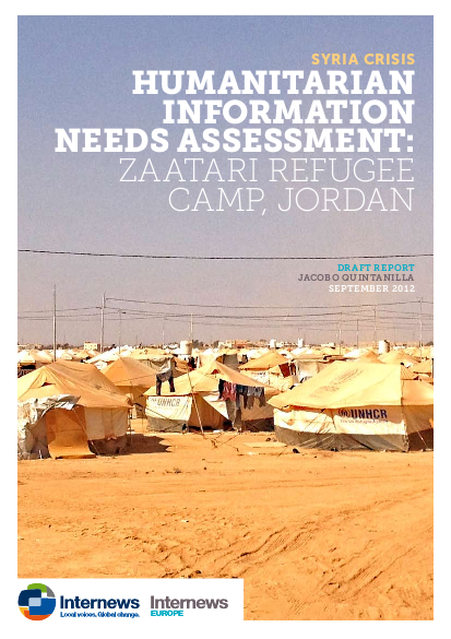 Humanitarian information assessment zaatari refugee camp jordan png