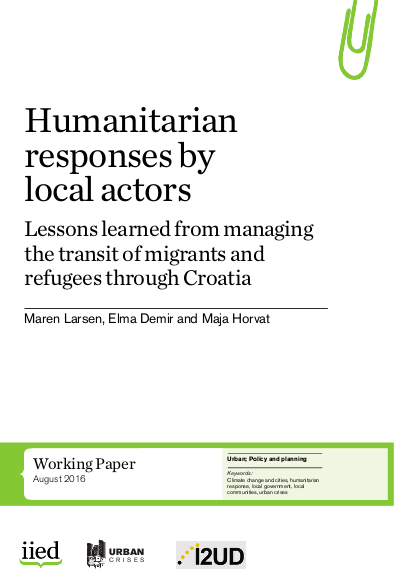 Humanitarian response from local actors croatia png